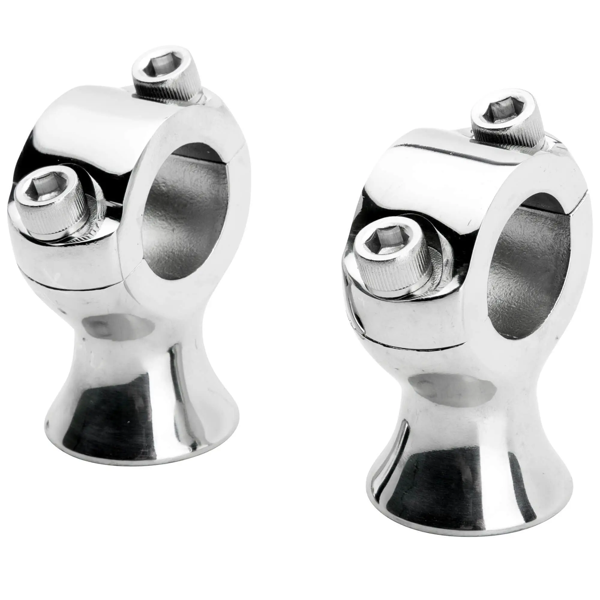 Biltwell Slimline Risers - Polished Stainless Steel - 1 Inch