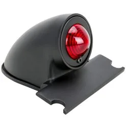 Cycle Standard Sparto Black Aluminum Tail Light - 12v