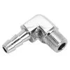 Cycle Standard 1/4 Inch Hose Barb 90 Elbow X 1/8 Inch NPT - Chrome