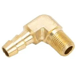 Cycle Standard 5/16 Inch Hose Barb 90 Elbow X 1/8 Inch NPT - Brass