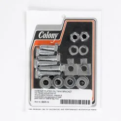 Colony #9205-12 Oil Tank Bracket To Frame Mounting Kit - 1958 - 1964 Panhead - Chrome Plated