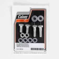 Colony #8213-8 Oil Tank Mounting Kit - 1936 - 1957 Big Twin - Cad Plated