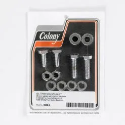 Colony #9602-8 Oil Tank Mounting Kit - 1936 - 1957 Big Twin - Chrome Plated