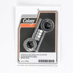 Colony #7703-2 Rear Chain Adjuster - Chrome - Sportster 1952 - 1978