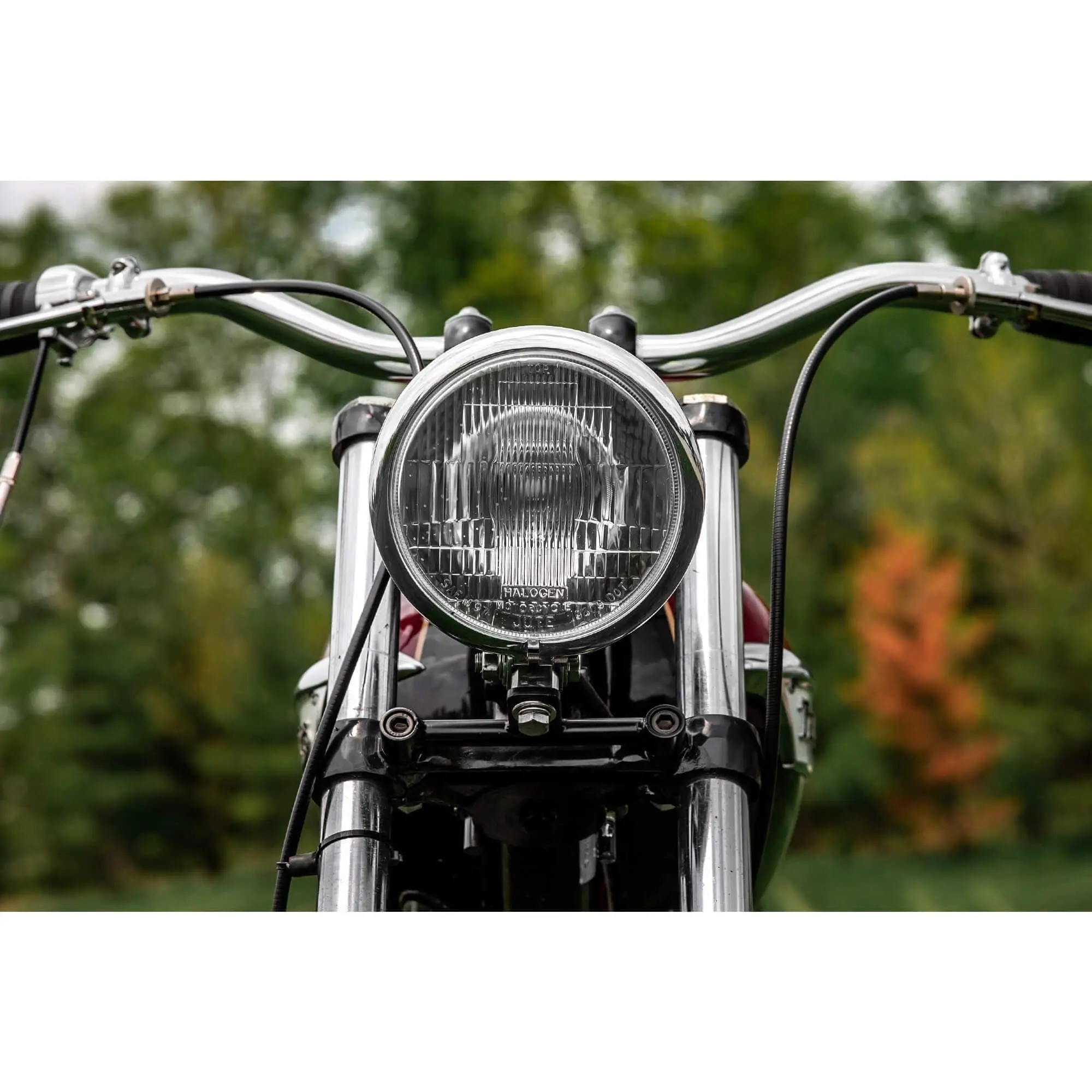 Cycle Standard 5-3/4 Inch Diameter Chrome Bottom Mount Halogen Headlight - Image 7