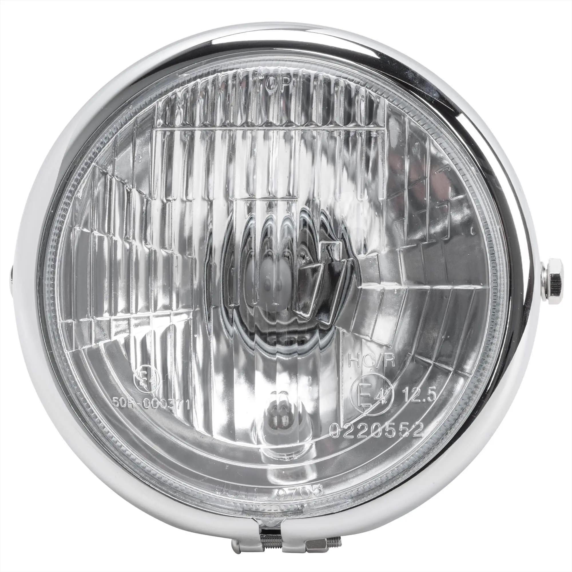 Cycle Standard 5-3/4 Inch Diameter Chrome Side Mount Halogen Headlight - Image 4