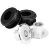 Lowbrow Customs Set Of 2 Aluminum Tophats And Rubber Grommets