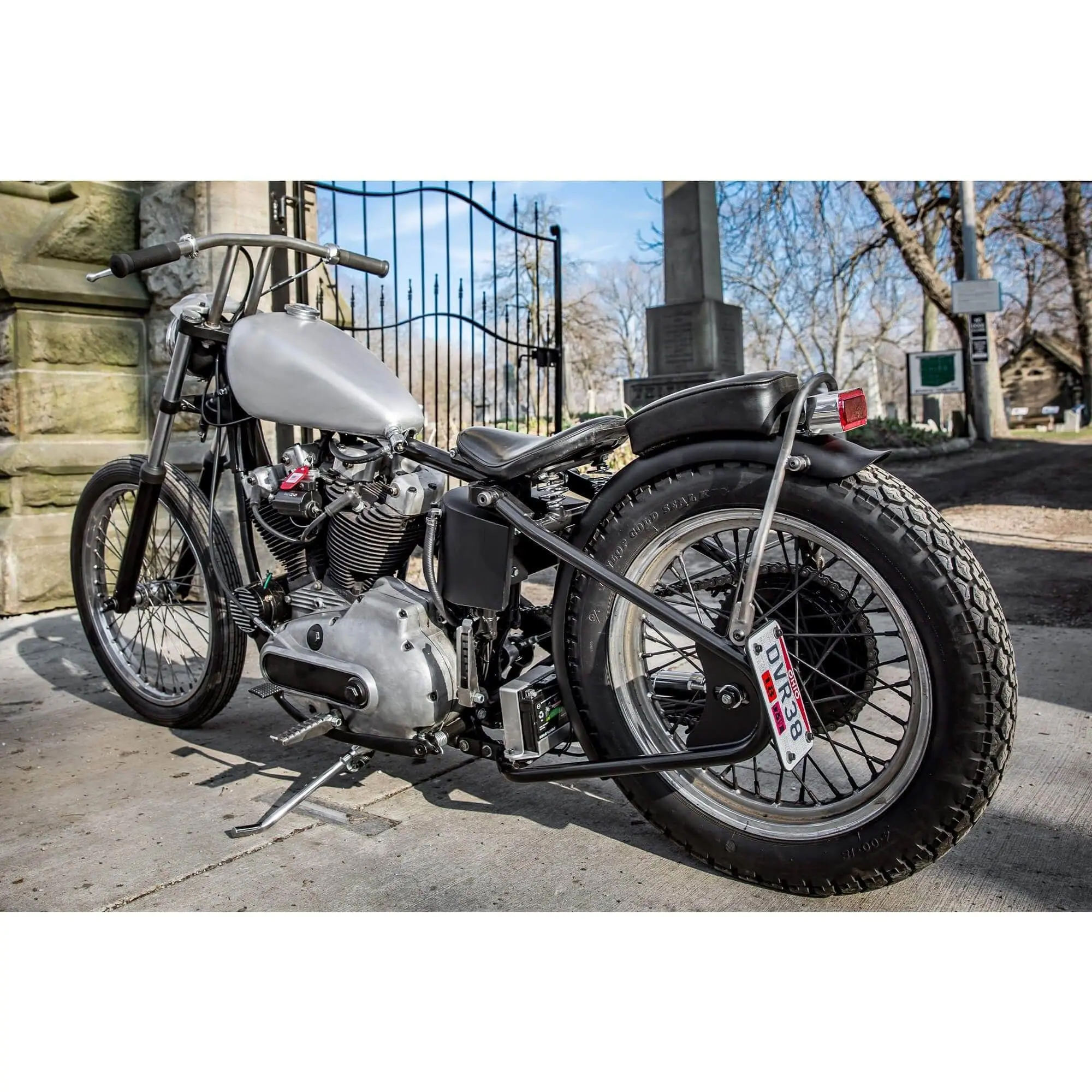 Lowbrow Customs Manta Ray Smooth Steel Fender 4-3/4 Inch Width - Image 10