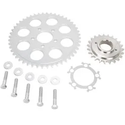 Lowbrow Customs Belt To Chain Conversion Kit Harley 1200 Sportster 1995-2003 - Silver Sprocket