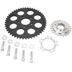 Lowbrow Customs Belt To Chain Conversion Kit Harley 1200 Sportster 1995-2003 - Black Sprocket