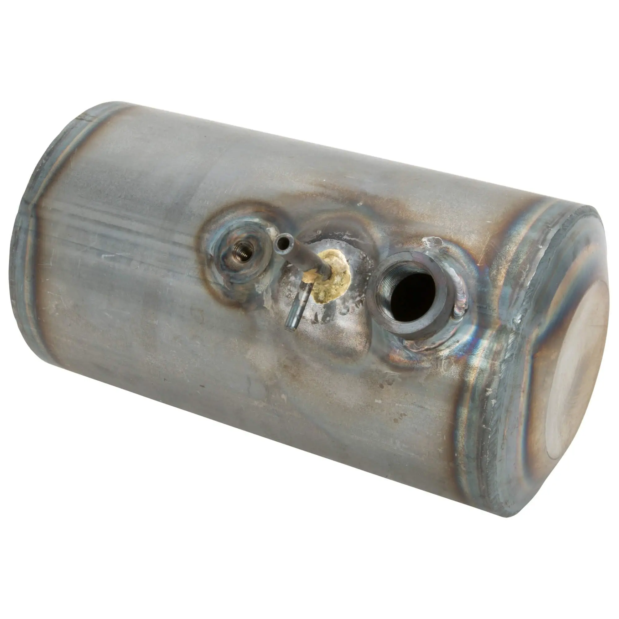 Lowbrow Customs Dimpled Steel Motorcycle Oil Tank For Triumph Choppers - Image 3