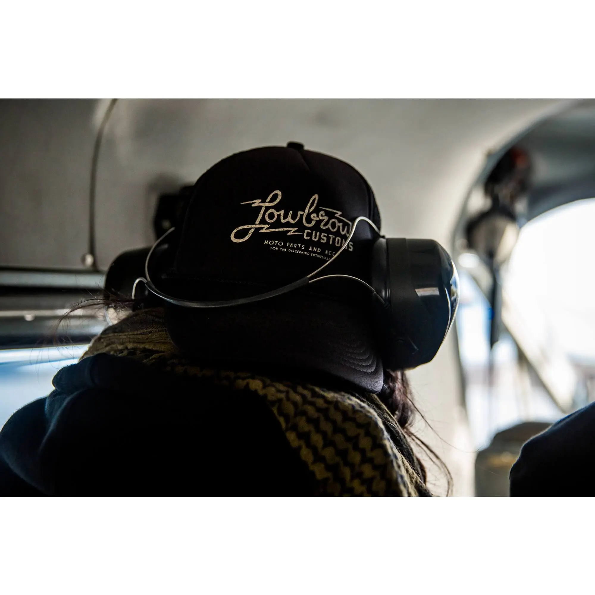 Lowbrow Customs Parts And Accessories Trucker Hat - Yellow Logo - Image 4