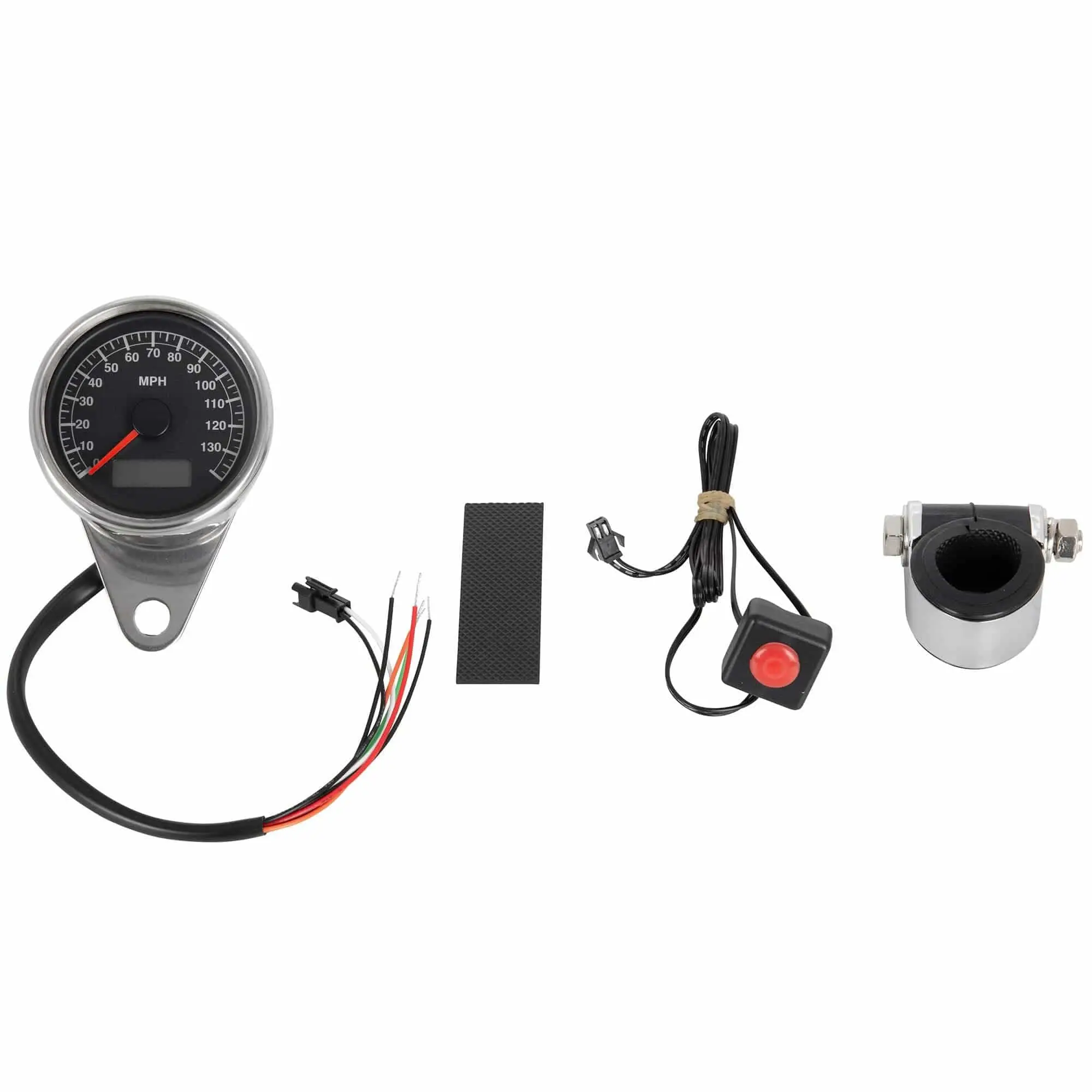Cycle Standard Mini Electronic Speedometer - 2.4 Inch - Black Face - Image 2