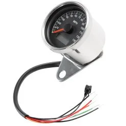 Cycle Standard Mini Electronic Speedometer - 2.4 Inch - Black Face