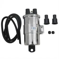 EMGO Chrome Dual Lead Coil 12V 4.2 OHM For Your Triumph Chopper Or Bobber