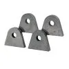 Lowbrow Customs Tab #8 - Mild Steel Mounting Tabs 1/4 Inch Thick - 4 Pack