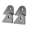 Lowbrow Customs Tab #9 - Mild Steel Mounting Tabs 1/4 Inch Thick - 4 Pack
