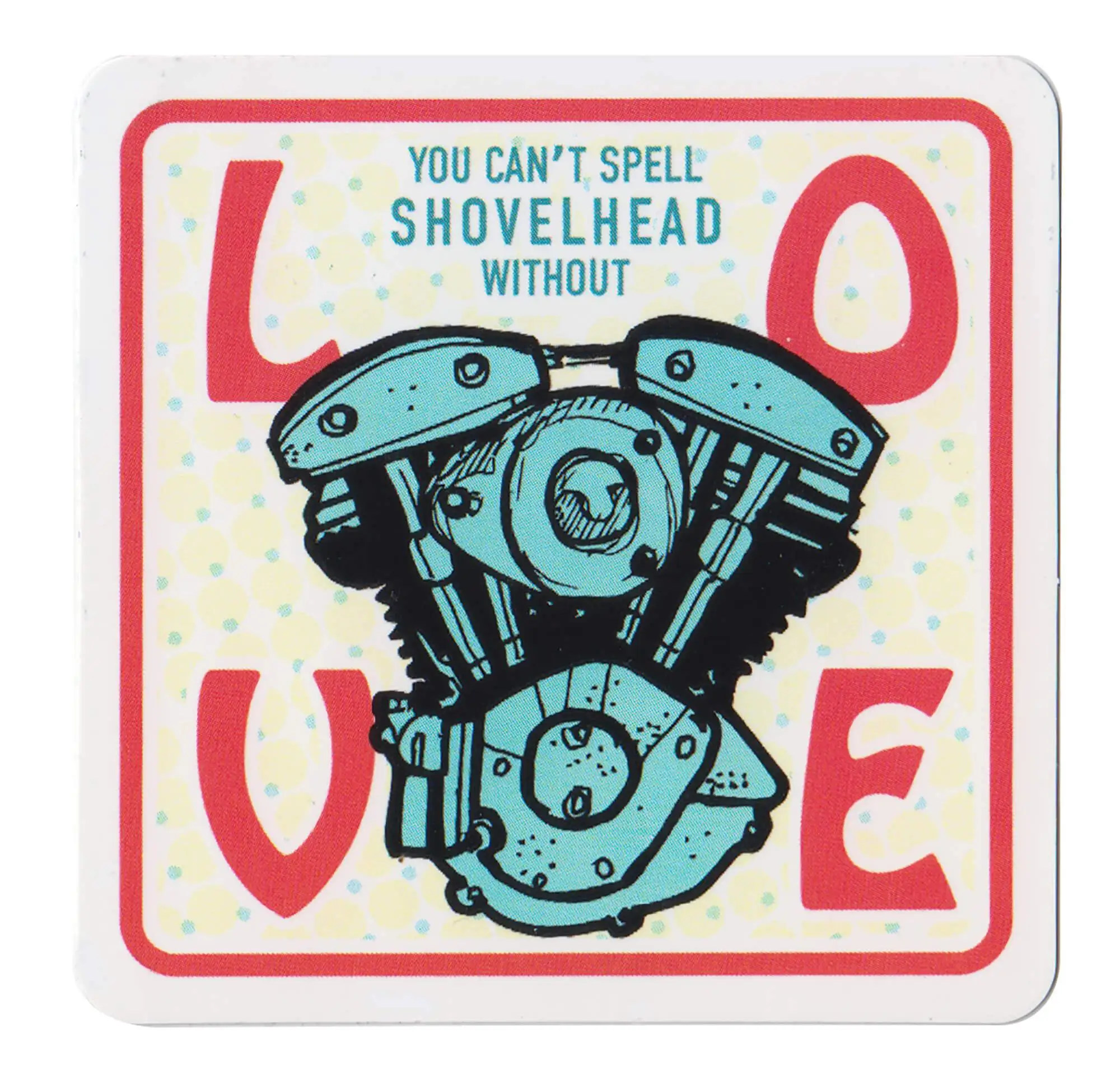 Lowbrow Customs Shovelhead Love Sticker