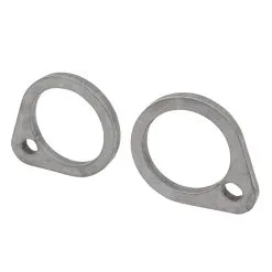 Gasbox Shovelhead Exhaust Flanges - Mild Steel