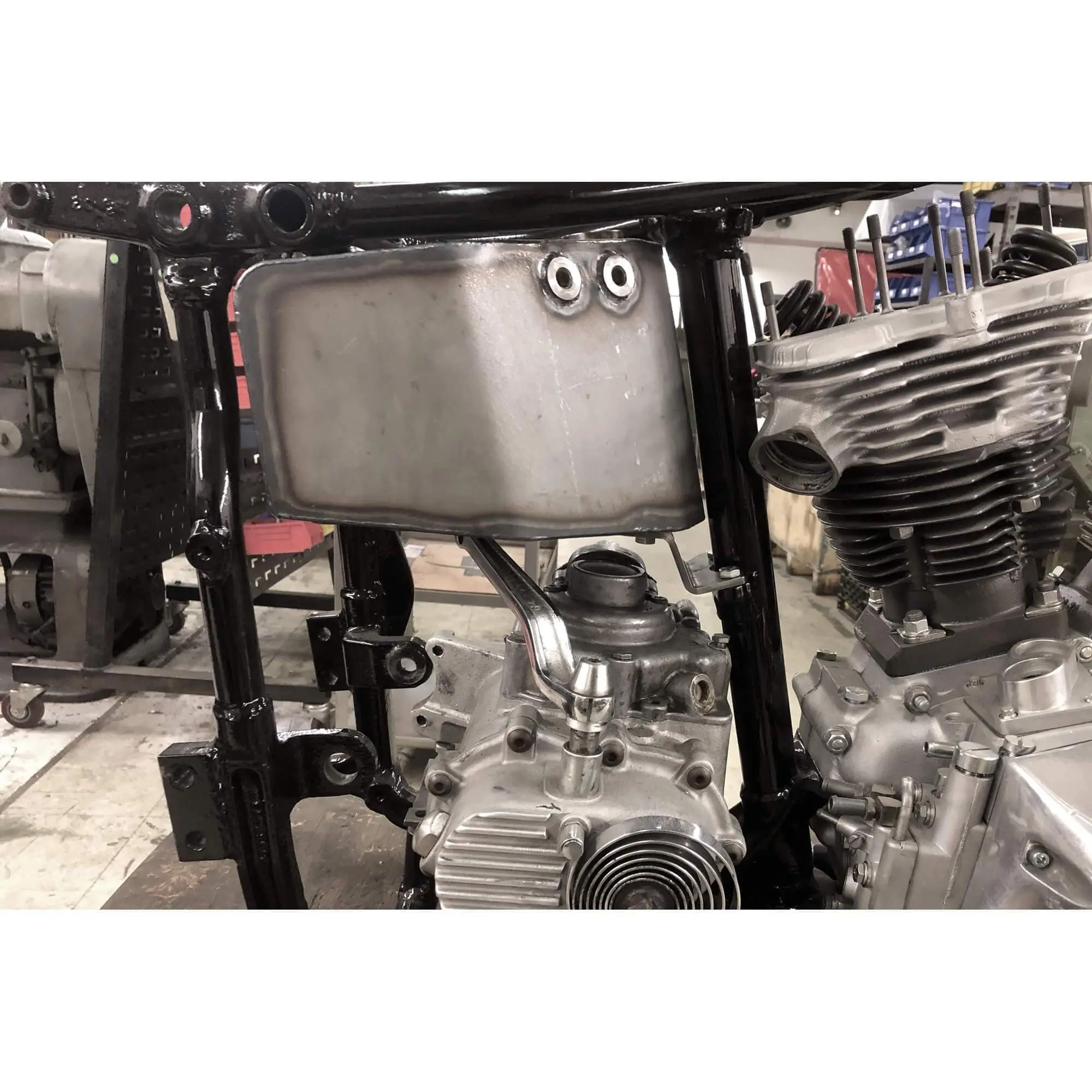 Gasbox Oil Tank - Bolt-On For 1965-Up Harley-Davidson Four Speed Swingarm Frames - Image 12