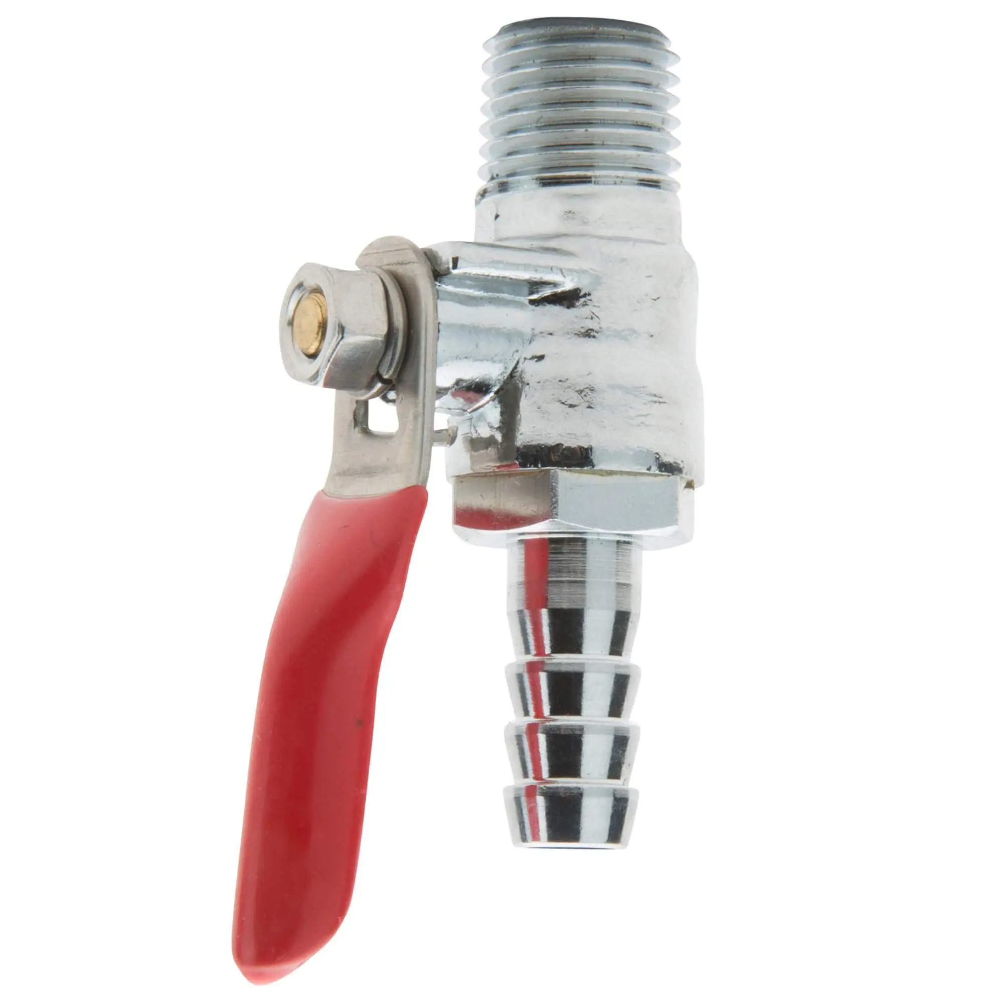 Cycle Standard 1/4 Inch NPT Lever Petcock - Chrome Plated Brass - Image 2