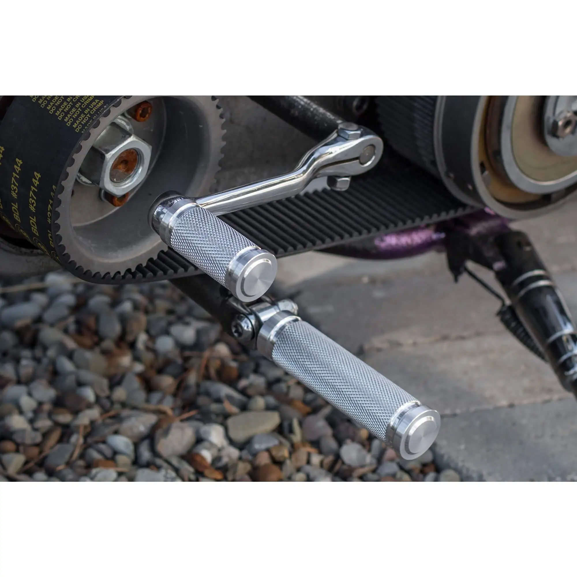 Lowbrow Customs Pursuit Shifter Peg For Harleys - Raw Aluminum - Image 5