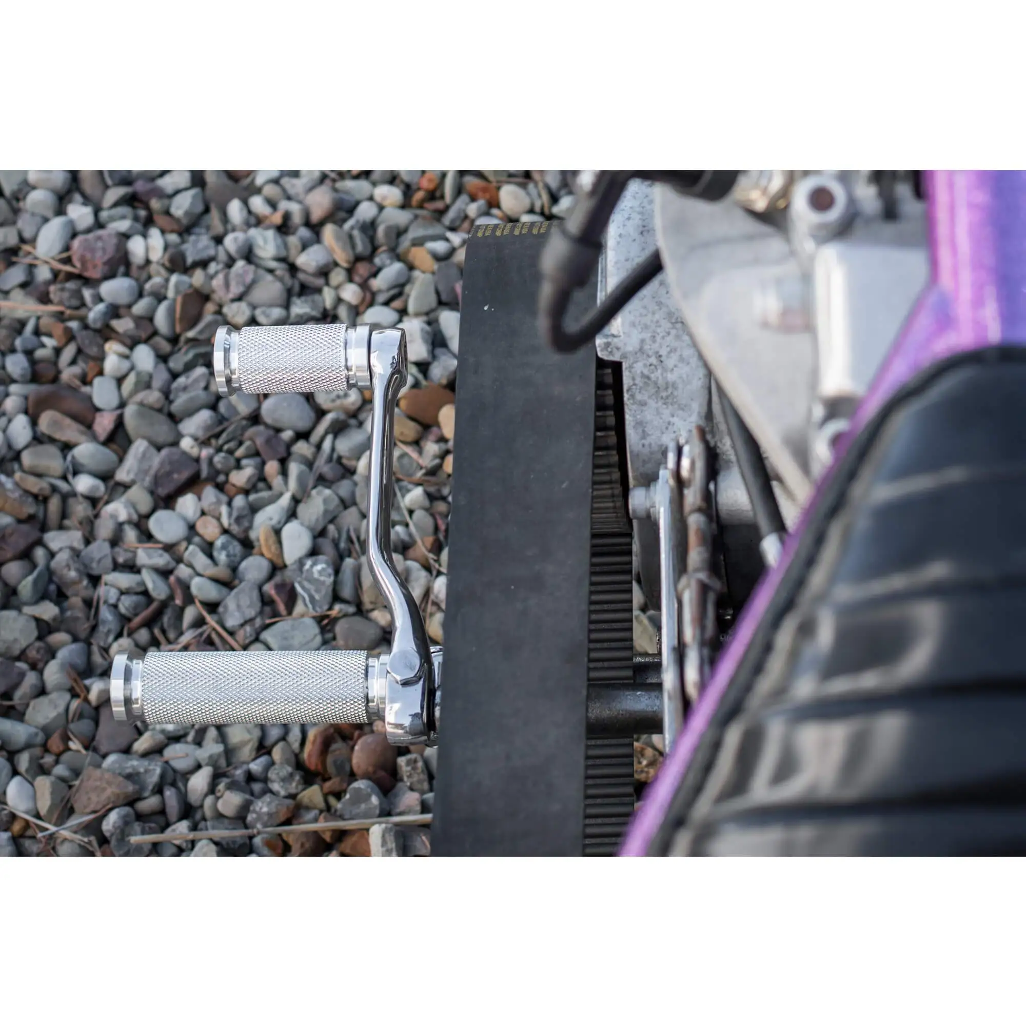 Lowbrow Customs Pursuit Shifter Peg For Harleys - Raw Aluminum - Image 6