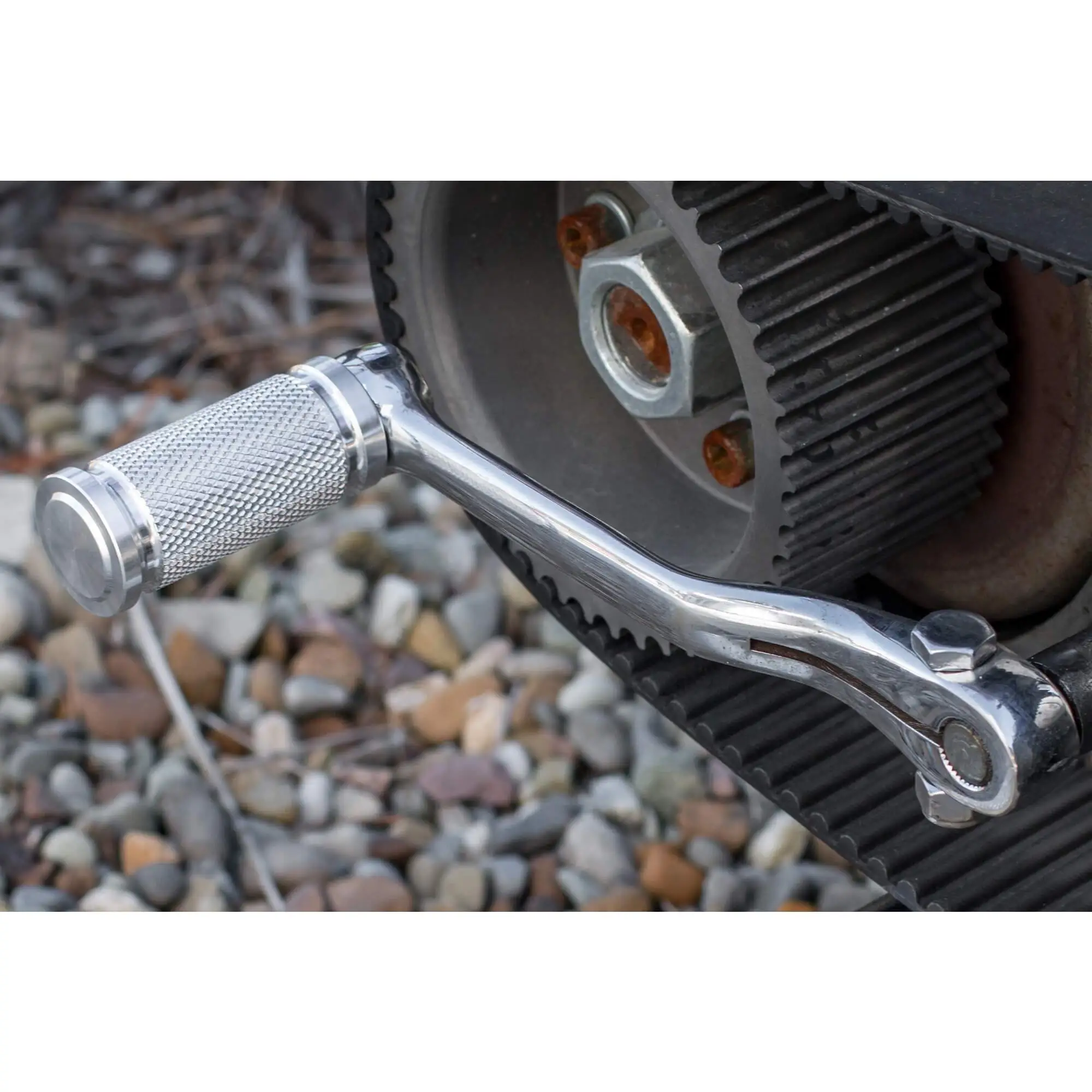 Lowbrow Customs Pursuit Shifter Peg For Harleys - Raw Aluminum - Image 4