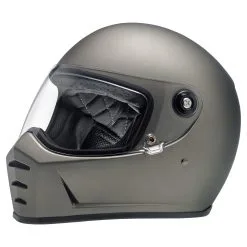 Biltwell Lane Splitter DOT/ECE Approved Full Face Helmet - Flat Titanium