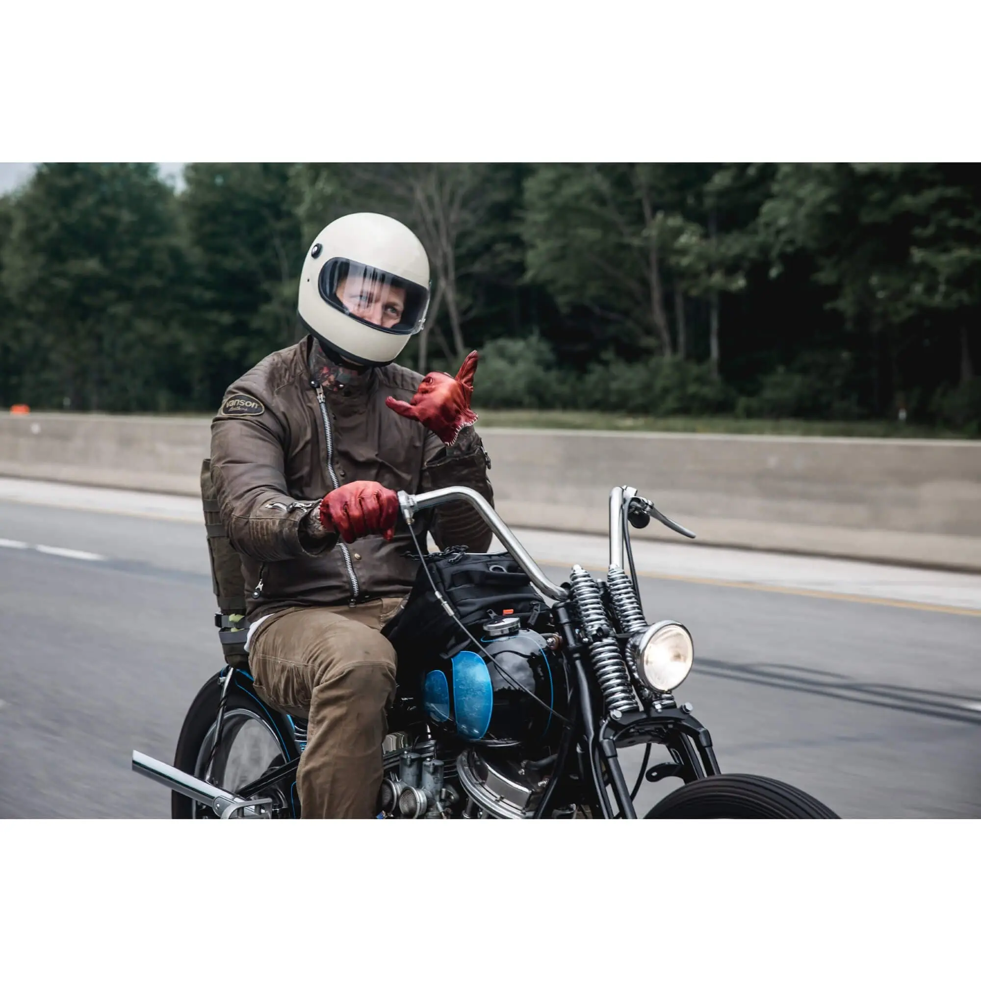 MotoStuka Shanks Gloves - Bloody - Image 10