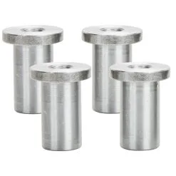 Lowbrow Customs Tophat Blind Threaded Steel Bung 1/4-20 Thread - 4 Pack