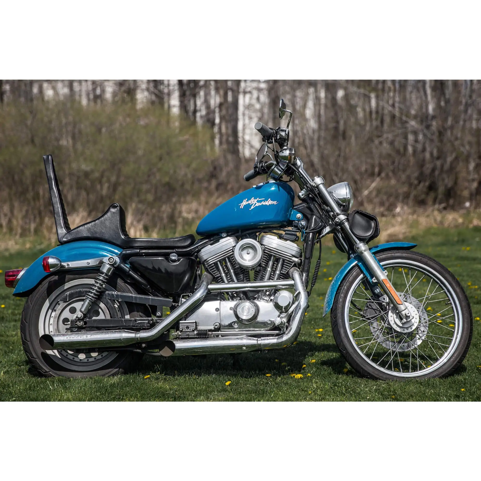 Sully's Customs Traditional King And Queen Seat - Black H-Pleat - 1982-2003 Sportsters - Image 9