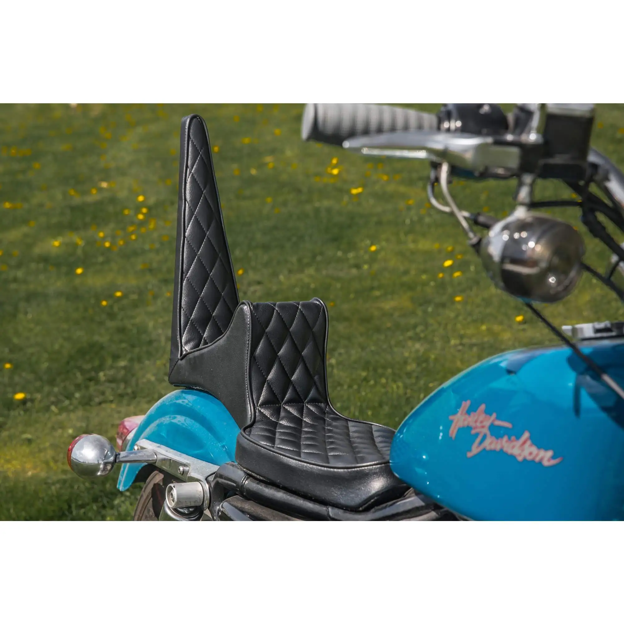 Sully's Customs Traditional King And Queen Seat - Black Diamond - 1982-2003 Sportsters - Image 8