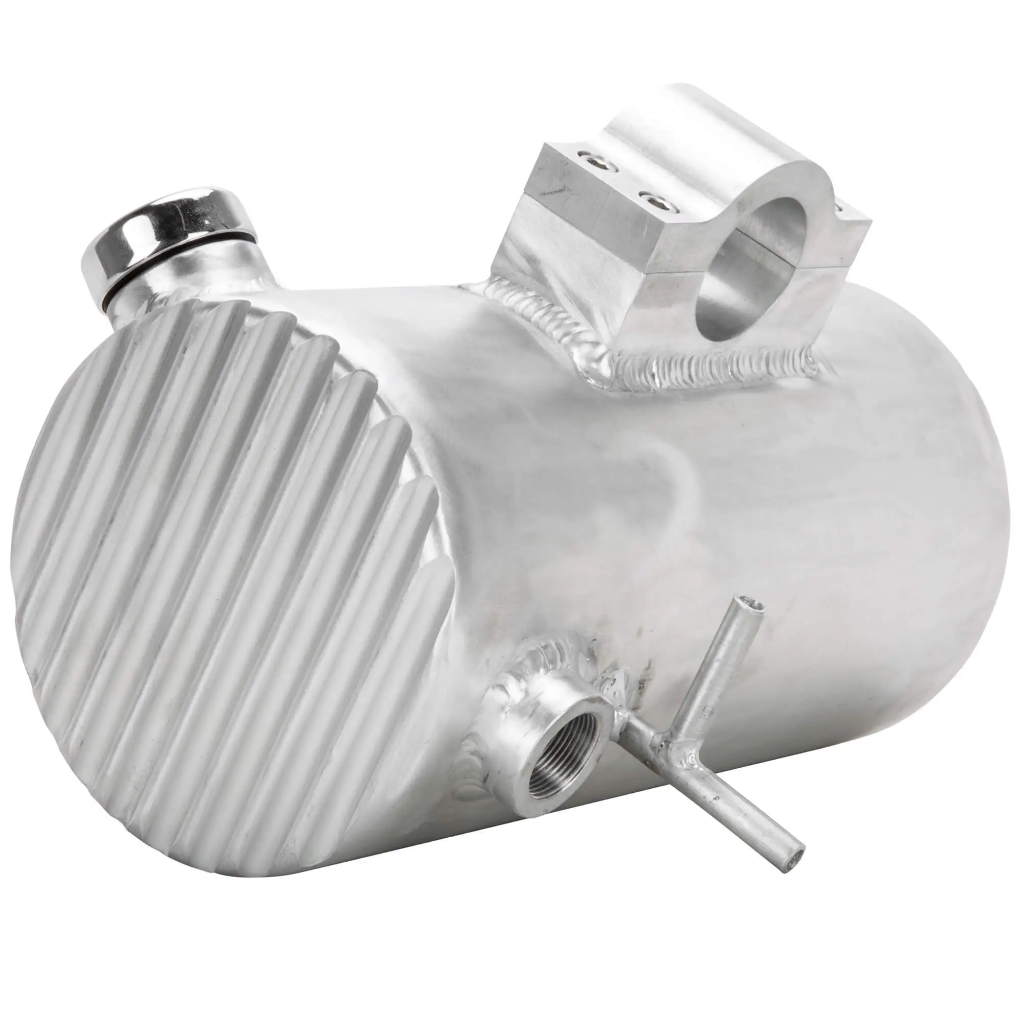 Choppahead Clamp On Aluminum Oil Tank - 1954 - 1970 Triumph 650 - Finned Ends - Image 2