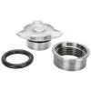 Lowbrow Customs Cast Aluminum Spinner Gas / Oil Cap With Weld-In Steel Bung