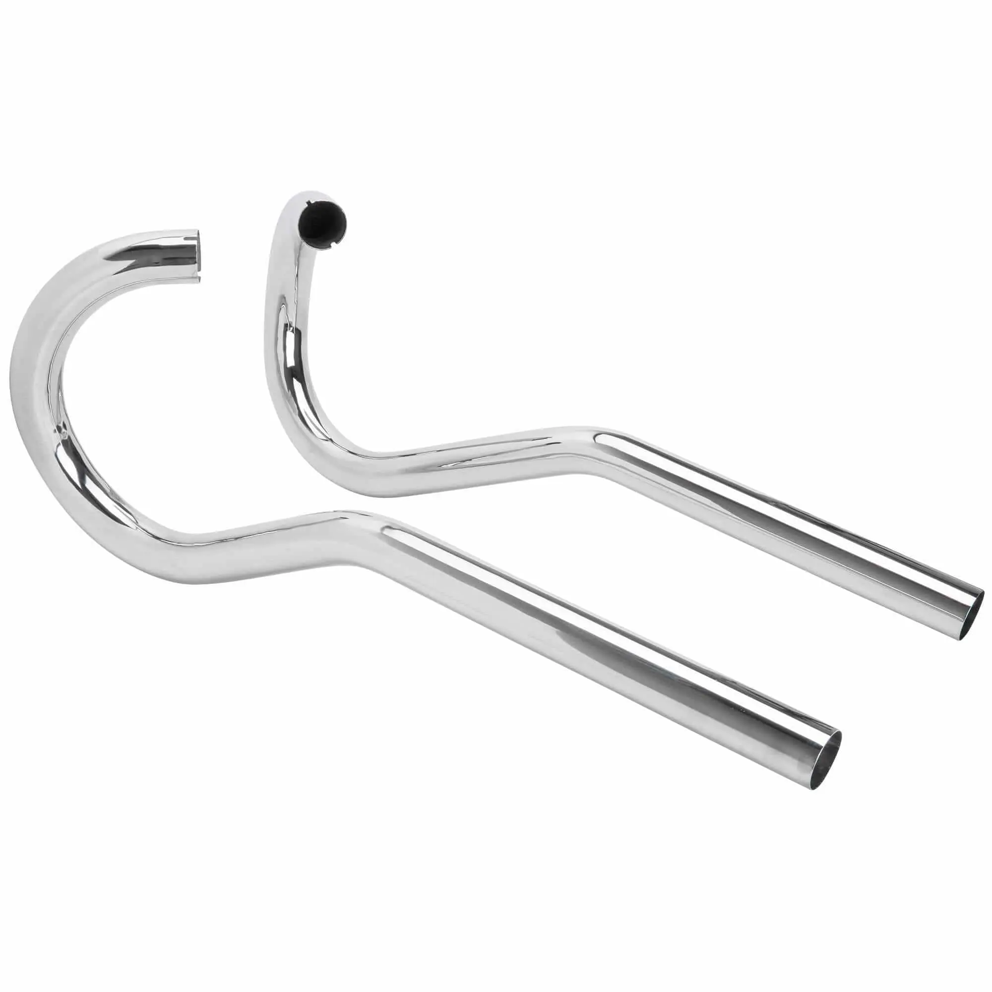 British Standard Superior Ram's Horn High Level Exhaust For Triumph UK Made - Image 2