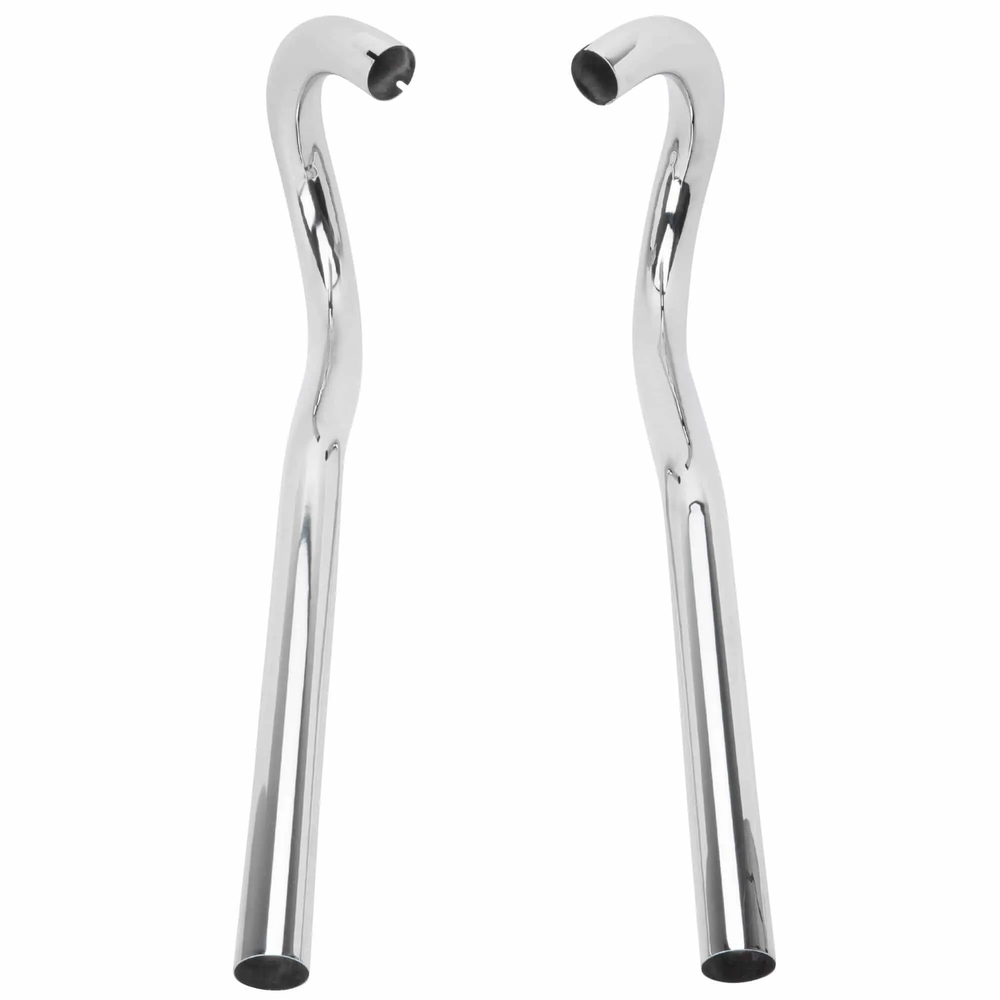 British Standard Superior Ram's Horn High Level Exhaust For Triumph UK Made - Image 3