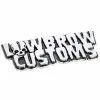Lowbrow Customs Logo Chrome Stick-On 3D Emblem