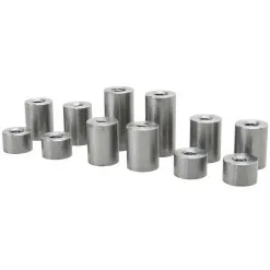 Lowbrow Customs 12 Piece Threaded Steel Bung Assortment