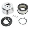 Lowbrow Customs Louvered Air Cleaner For Harley CV / EFI 1991-2020 - Chrome