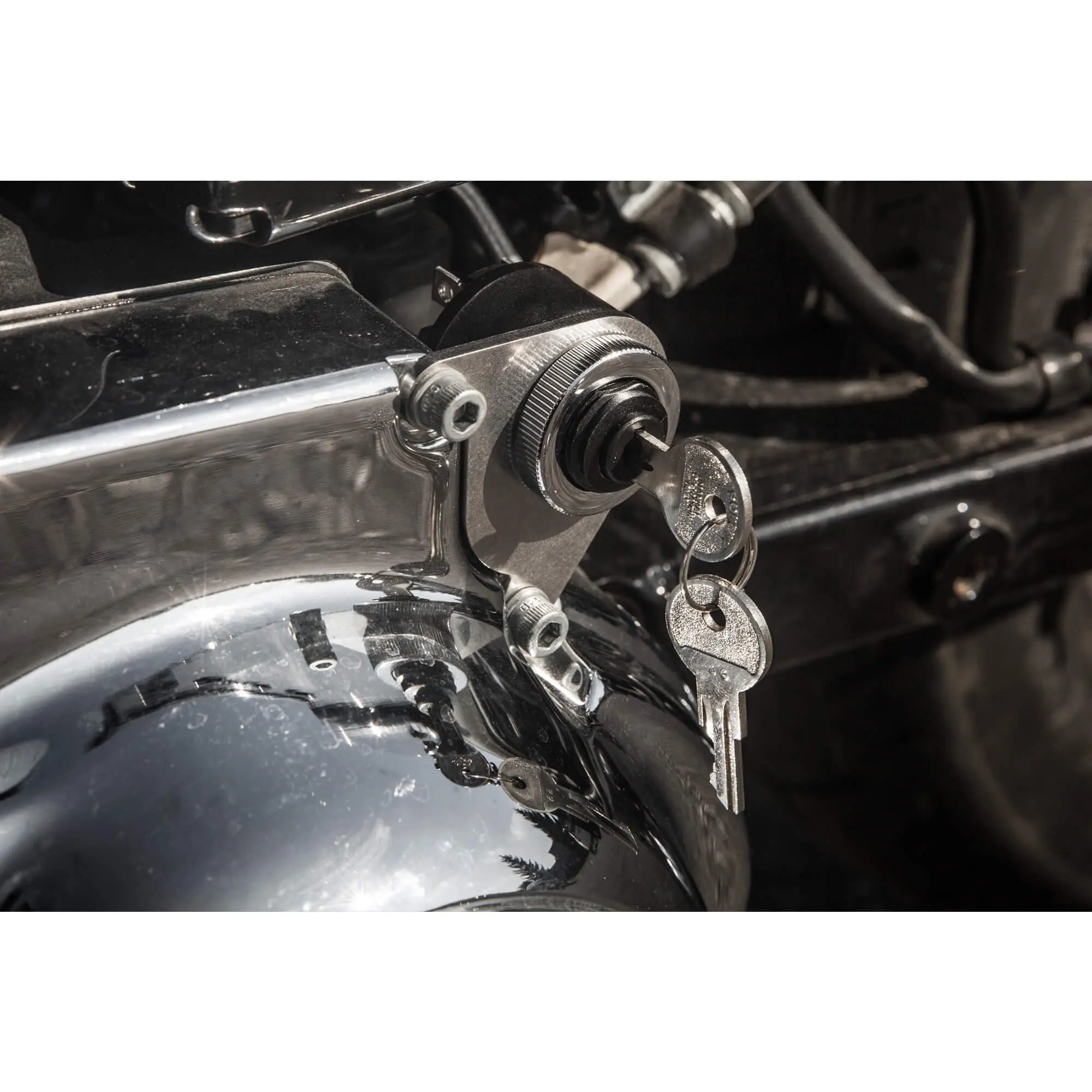 Lowbrow Customs Bolt On 13/16 Inch Ignition Key Switch Bracket For Harley-Davidson Sportster Primary 1991-2003 - Image 7