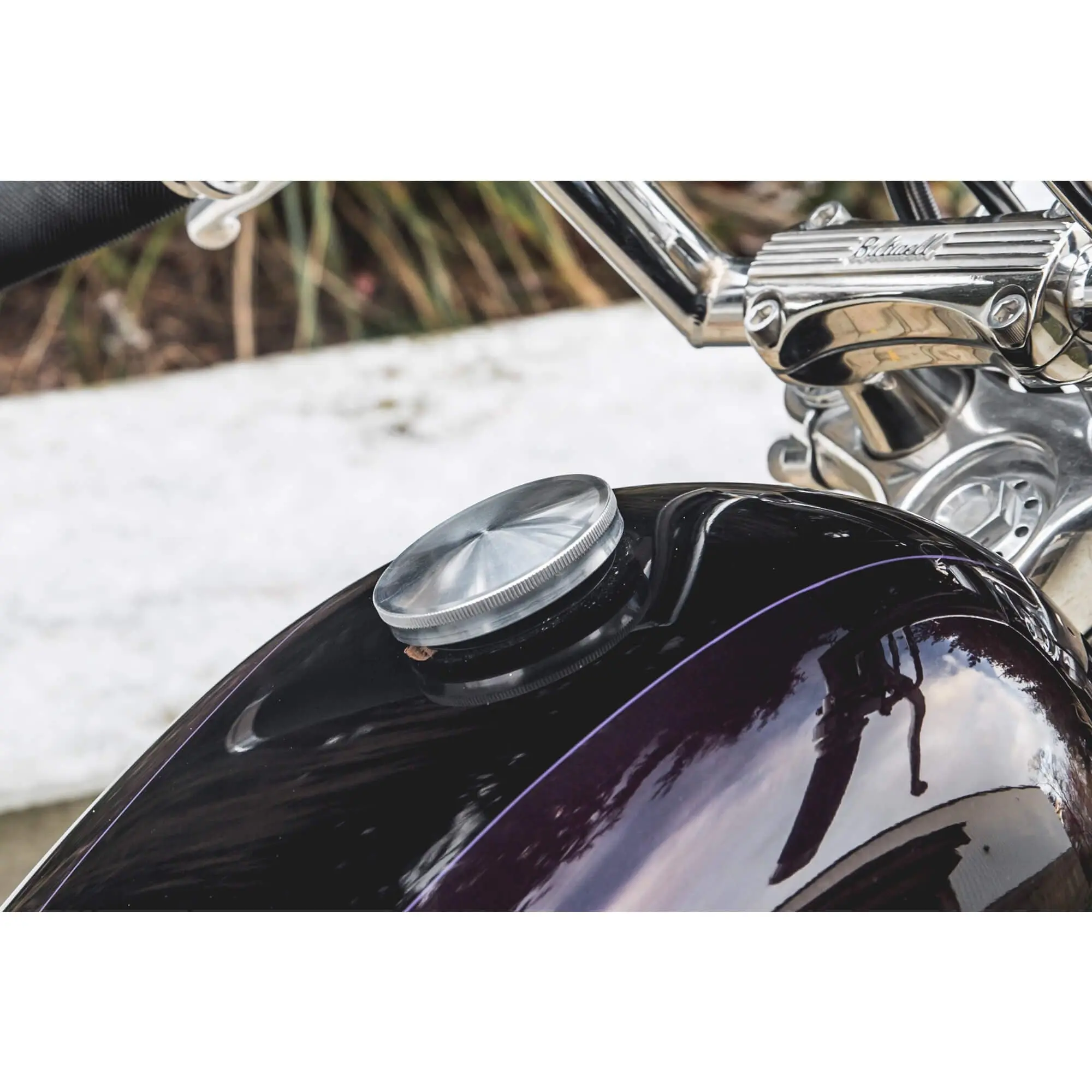 Lowbrow Customs Domed Screw-In Gas Cap For Harley-Davidson 1996 & Later - Aluminum - Image 6