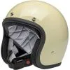 Biltwell Bonanza Helmet DOT Approved Helmet - Gloss Vintage White