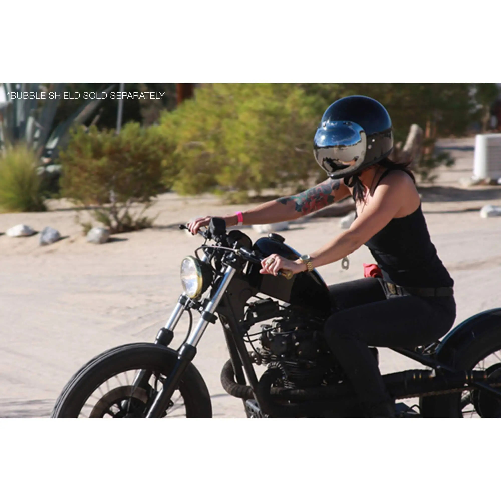 Biltwell Bonanza Helmet DOT Approved Helmet - Gloss Black - Image 7