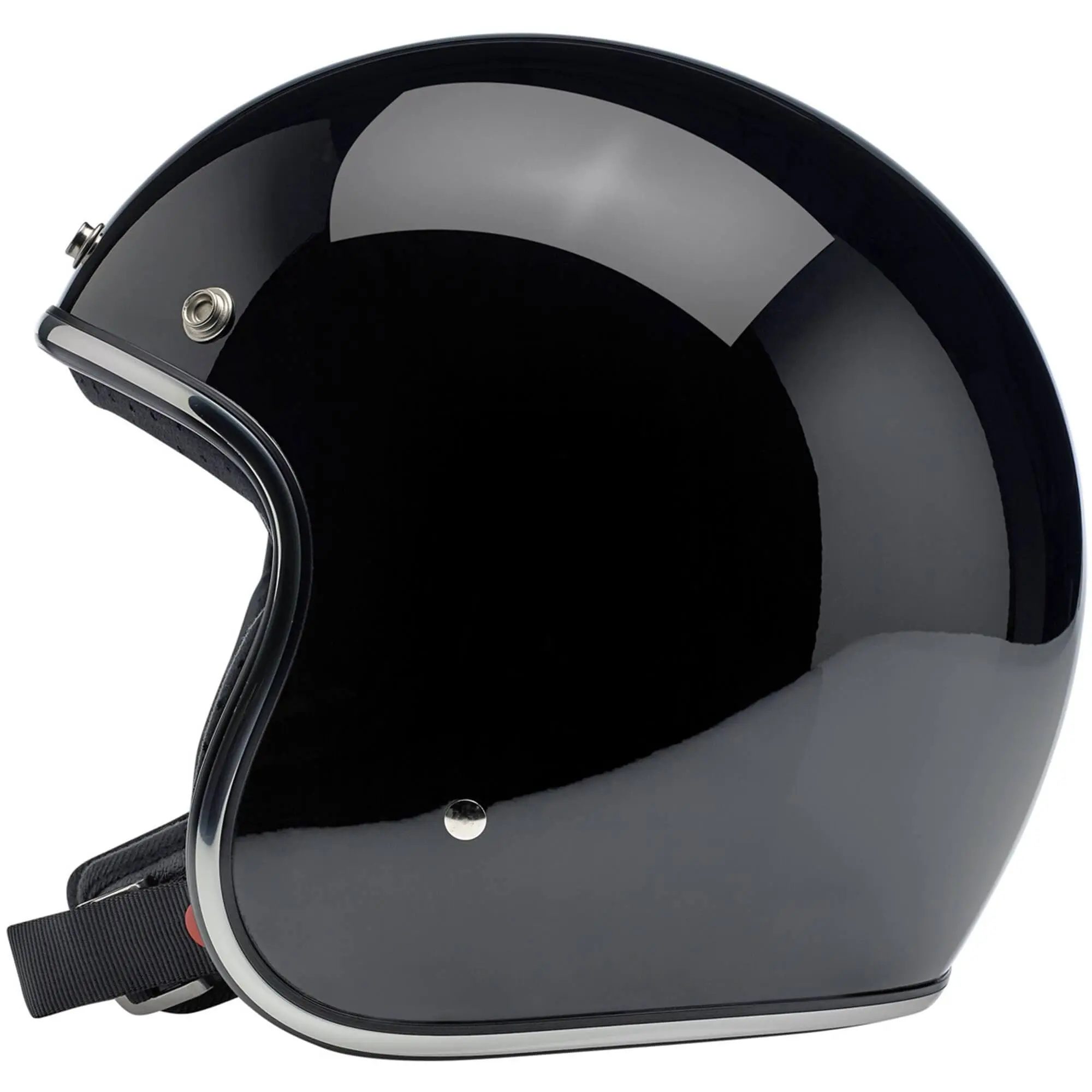 Biltwell Bonanza Helmet DOT Approved Helmet - Gloss Black - Image 5
