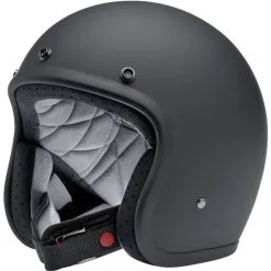 Biltwell Bonanza Helmet DOT Approved Helmet - Flat Black