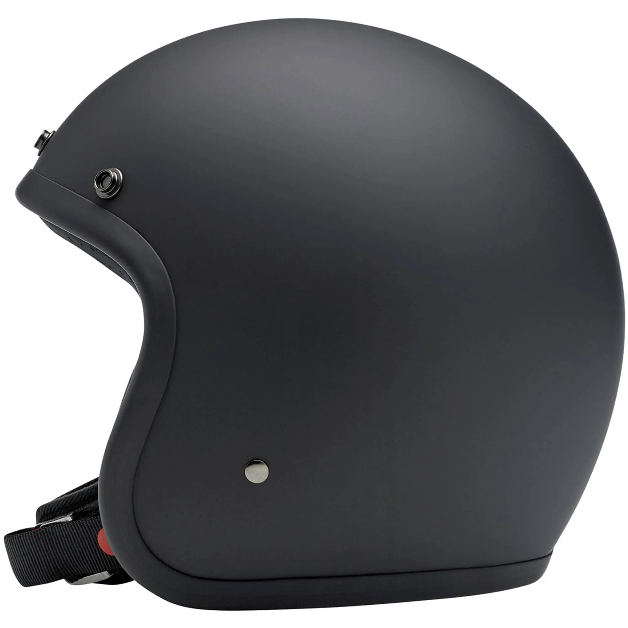Biltwell Bonanza Helmet DOT Approved Helmet - Flat Black - Image 5