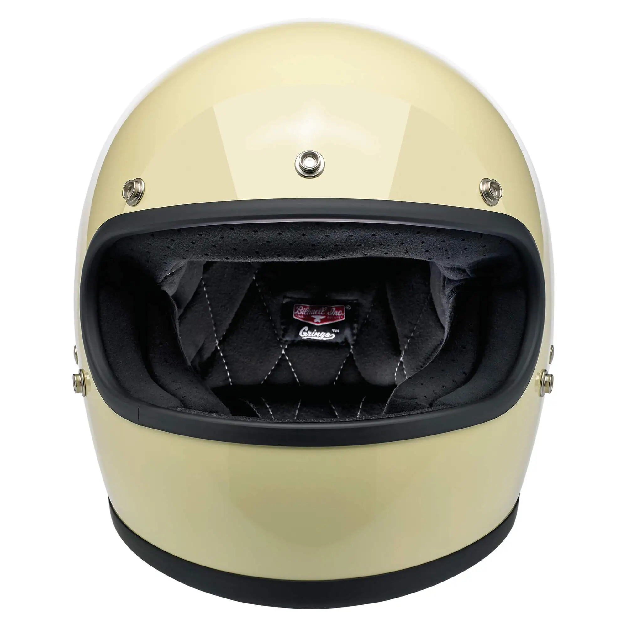 Biltwell Gringo DOT/ECE Approved Full Face Helmet - Gloss Vintage White - Image 2