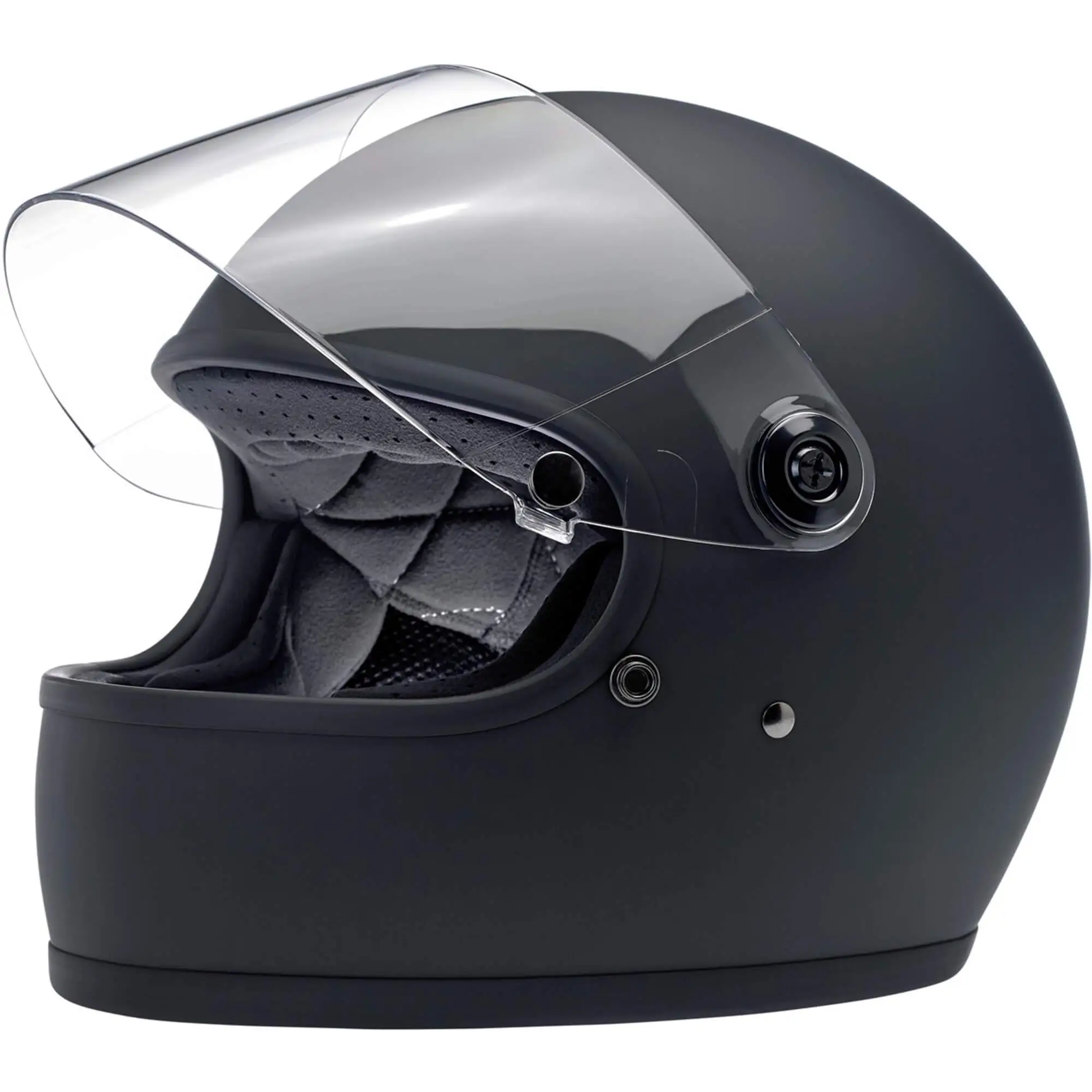 Biltwell Gringo S DOT/ECE Approved Full Face Helmet - Flat Black - Image 2