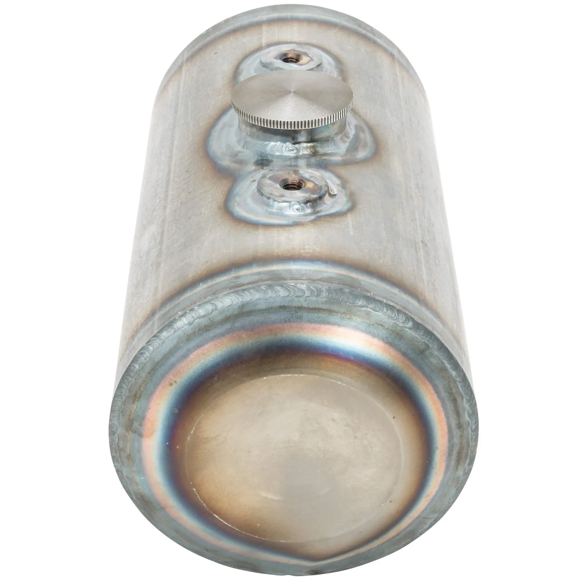 Lowbrow Customs Dimpled Steel Motorcycle Oil Tank For H-D Sportster Big Twin And Universal Choppers - Image 7